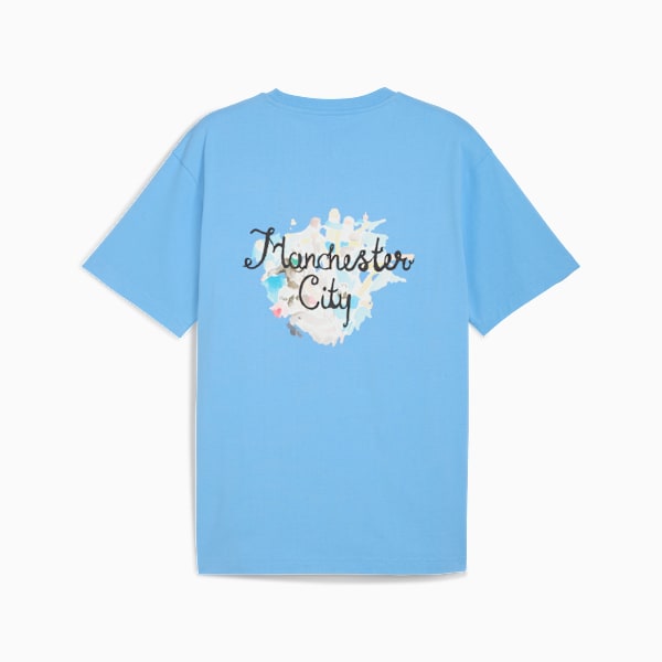 KIDSUPER x MANCHESTER CITY Graphic Tee Men, Team Light Blue-PUMA Black, extralarge