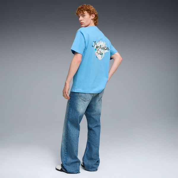 KIDSUPER x MANCHESTER CITY Graphic Tee Men, Team Light Blue-PUMA Black, extralarge