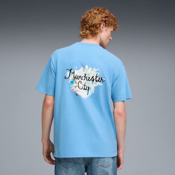 KIDSUPER x MANCHESTER CITY Graphic Tee Men, Team Light Blue-PUMA Black, extralarge
