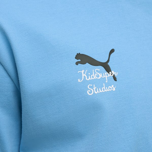 KIDSUPER x MANCHESTER CITY Graphic Tee Men, Team Light Blue-PUMA Black, extralarge
