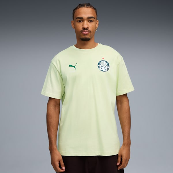PUMA X KIDSUPER Men Cotton Graphic Football T-shirt, Green Illusion-Vine, extralarge-IND