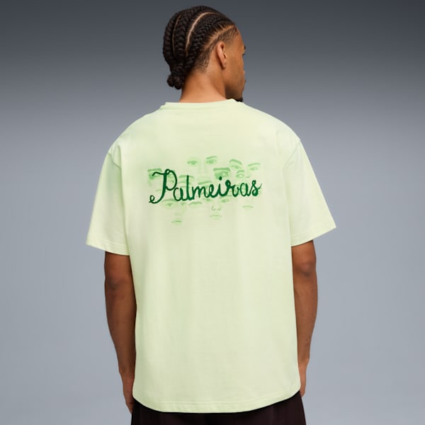 PUMA X KIDSUPER Men Cotton Graphic Football T-shirt, Green Illusion-Vine, extralarge-IND