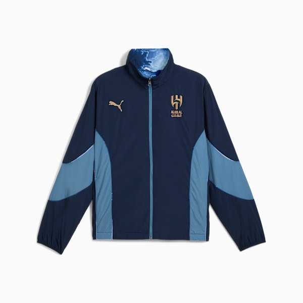 Chamarra reversible KID SUPER x AL-HILAL SFC para hombre, Club Navy-PUMA Gold, extralarge