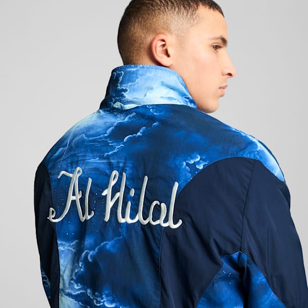 Chamarra reversible KID SUPER x AL-HILAL SFC para hombre, Club Navy-PUMA Gold, extralarge
