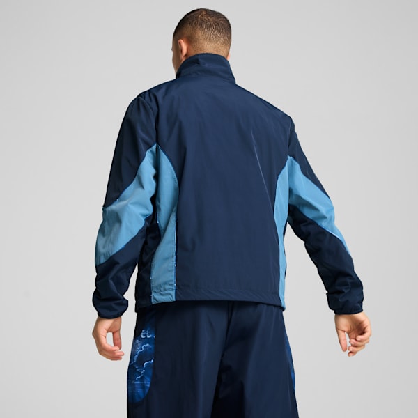 Chamarra reversible KID SUPER x AL-HILAL SFC para hombre, Club Navy-PUMA Gold, extralarge