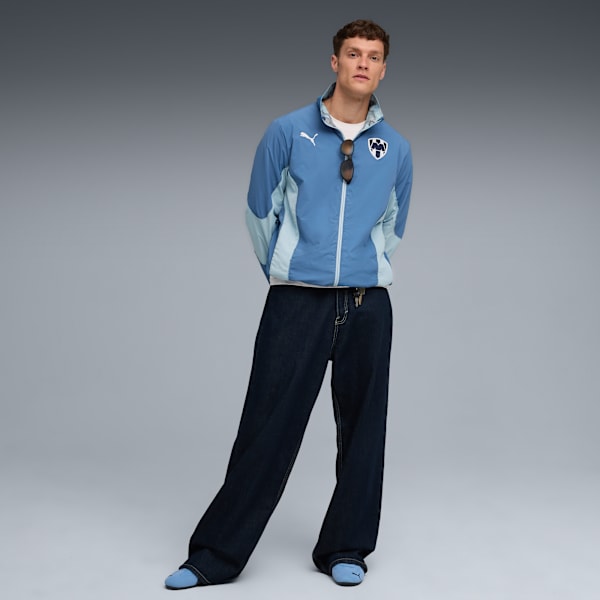 Chamarra reversible PUMA x KIDSUPER C.F. Monterrey para hombre, Blue Horizon-Electro Royal, extralarge