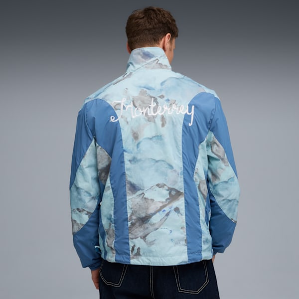 Chamarra reversible PUMA x KIDSUPER C.F. Monterrey para hombre, Blue Horizon-Electro Royal, extralarge