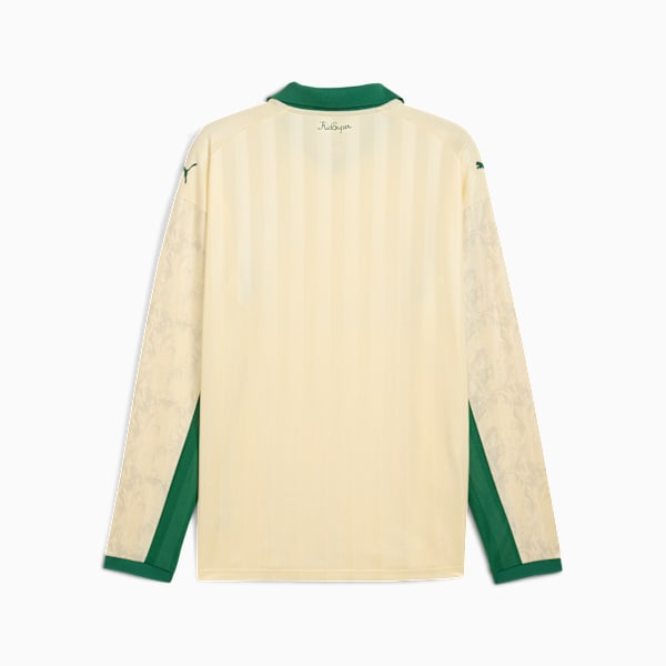 PUMA X KIDSUPER Men's Retro Football Long Sleeve Jersey, Creamy Vanilla-Vine, extralarge-IND