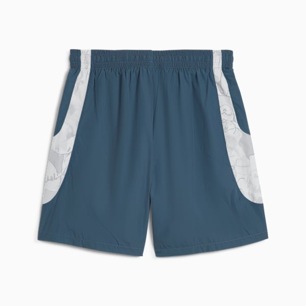 PUMA X KIDSUPER MCFC Men Travel Football Shorts, Gray Skies-Frosted Dew, extralarge-IND