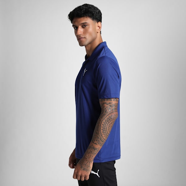 Performance Solid Men's Regular Fit Polo T-shirt, Clyde Royal, extralarge-IND