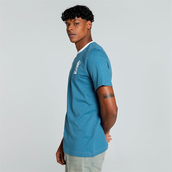 PUMA x RCB Men's Athleisure Tee, Deep Dive, extralarge-IND