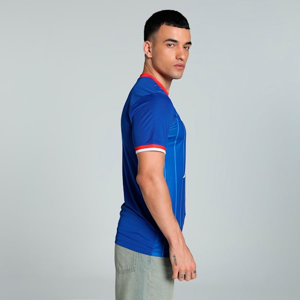BFC Home Replica Men's Slim Fit Football Jersey, Electric Blue Lemonade-For All Time Red, extralarge-IND
