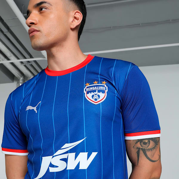 BFC Home Replica Men's Slim Fit Football Jersey, Electric Blue Lemonade-For All Time Red, extralarge-IND