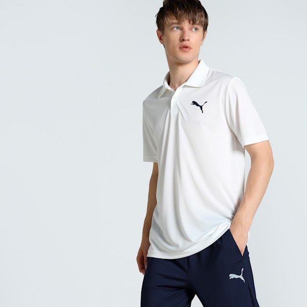 Cricket Team Men's Polo, Puma White, extralarge-IND