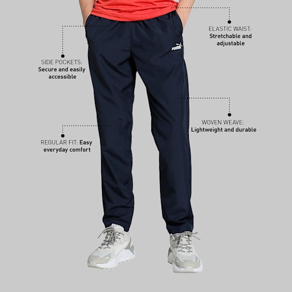 Men's Cricket Woven Pants, Peacoat, extralarge-IND