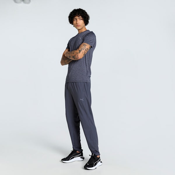 Performance Heather Men's Slim Fit Tee, Peacoat-Heather, extralarge-IND