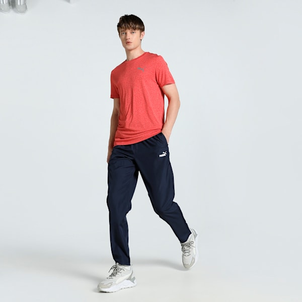 Performance Heather Men's Slim Fit Tee, High Risk Red-Heather, extralarge-IND
