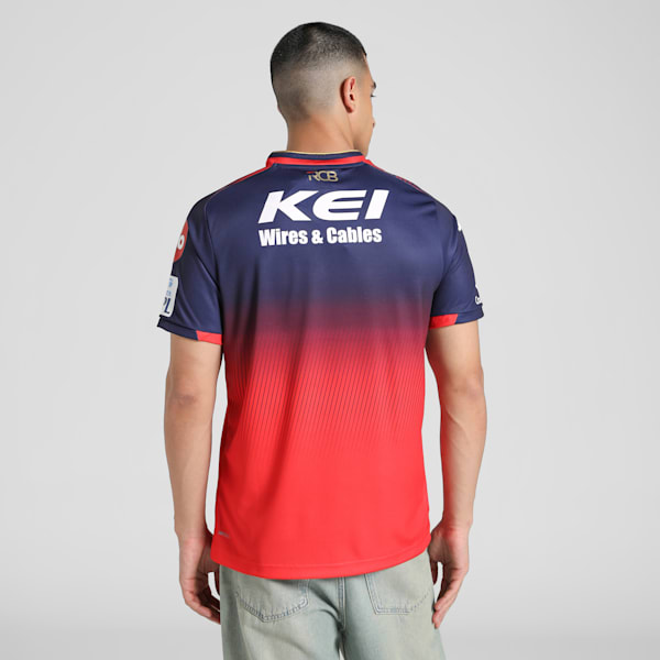 PUMA x RCB 2025 Men's Official Match Jersey, PUMA Navy-Flame Scarlet, extralarge-IND
