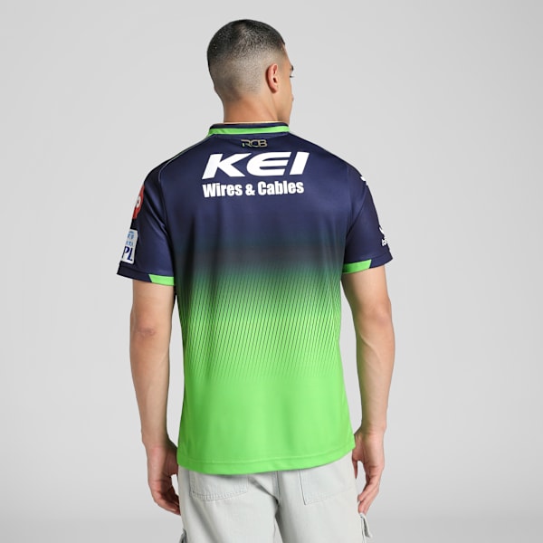 PUMA x RCB 2025 Men's Official Match Jersey, PUMA Navy-Parakeet Green, extralarge-IND