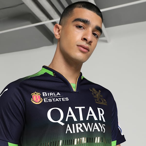 PUMA x RCB 2025 Men's Official Match Jersey, PUMA Navy-Parakeet Green, extralarge-IND
