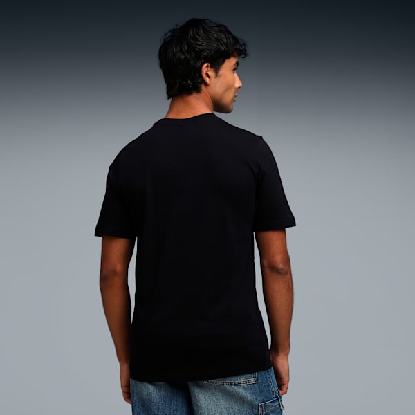 Puma X RCB Men's Team Logo Classic Tee, PUMA Black, extralarge-IND