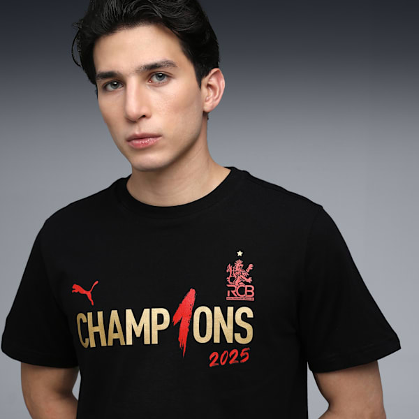 PUMA X RCB Champions Tee, PUMA Black, extralarge-IND