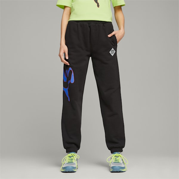 PUMA x PERKS AND MINI グラフィック スウェットパンツ, PUMA Black, extralarge-JPN