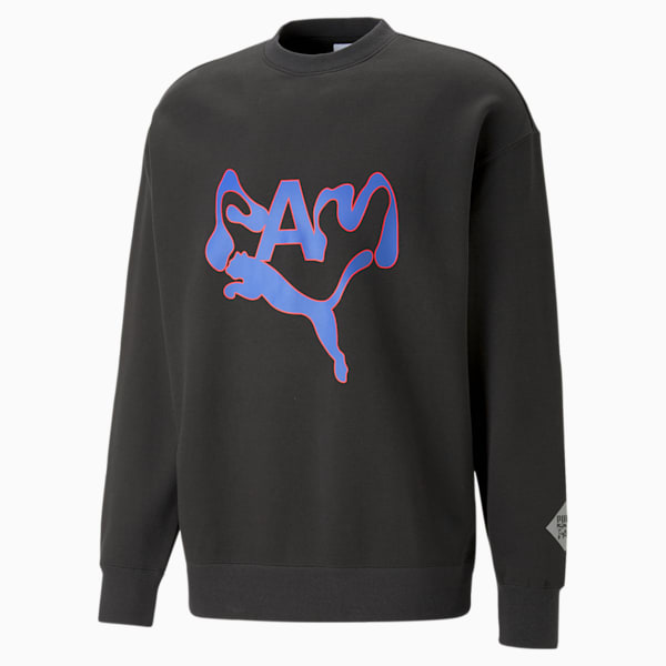 PUMA x PERKS AND MINI Crewneck Sweatshirt, PUMA Black, extralarge-GBR