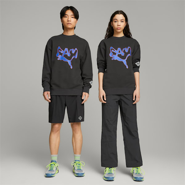 PUMA x PERKS AND MINI Crewneck Sweatshirt, PUMA Black, extralarge-GBR