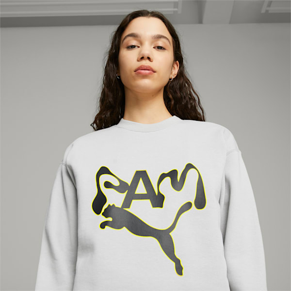 PUMA x PERKS AND MINI Crewneck Sweatshirt, Flat Light Gray