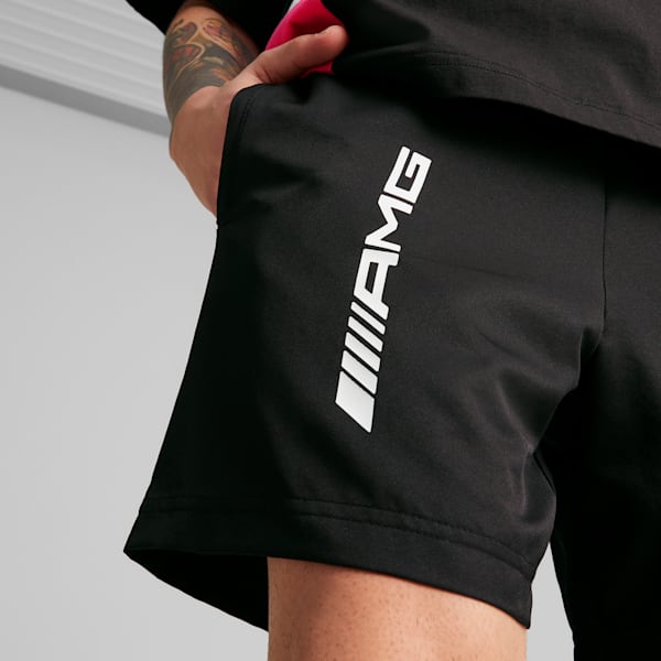 Shorts tejidos Mercedes-AMG Motorsport para hombre, PUMA Black, extralarge