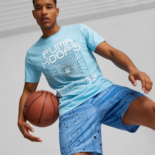 Game Plan Men's Regular Fit Basketball T-Shirt, Day Dream, extralarge-IND
