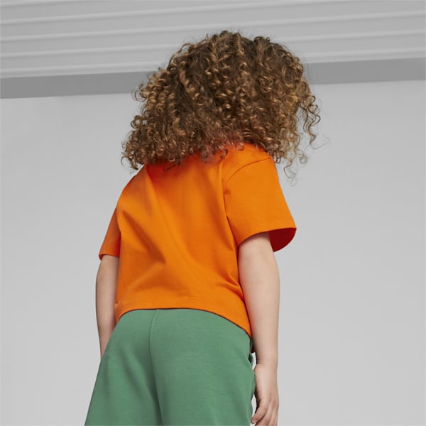キッズ ガールズ PUMA x LIBERTY 半袖 Tシャツ 110-128cm, Cayenne Pepper, extralarge-IND