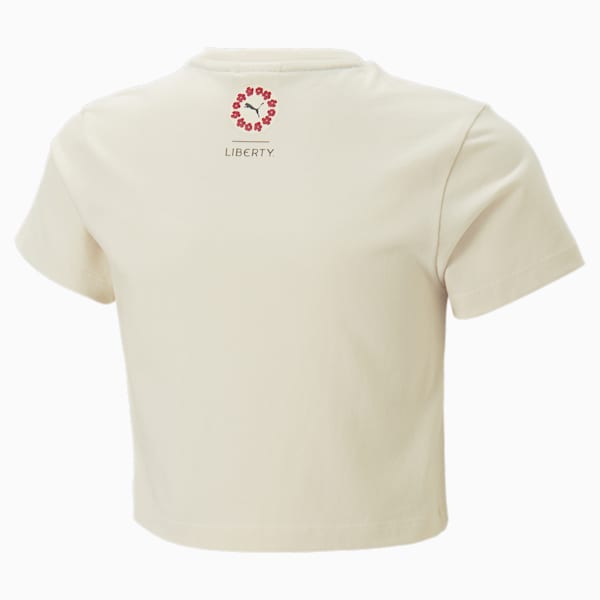 キッズ ガールズ PUMA x LIBERTY 半袖 Tシャツ 110-128cm, Pristine, extralarge-IND