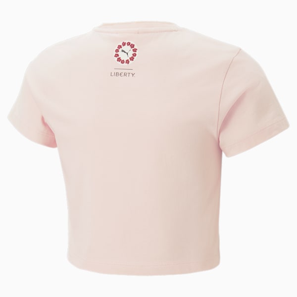 キッズ ガールズ PUMA x LIBERTY 半袖 Tシャツ 110-128cm, Rose Dust, extralarge-IND
