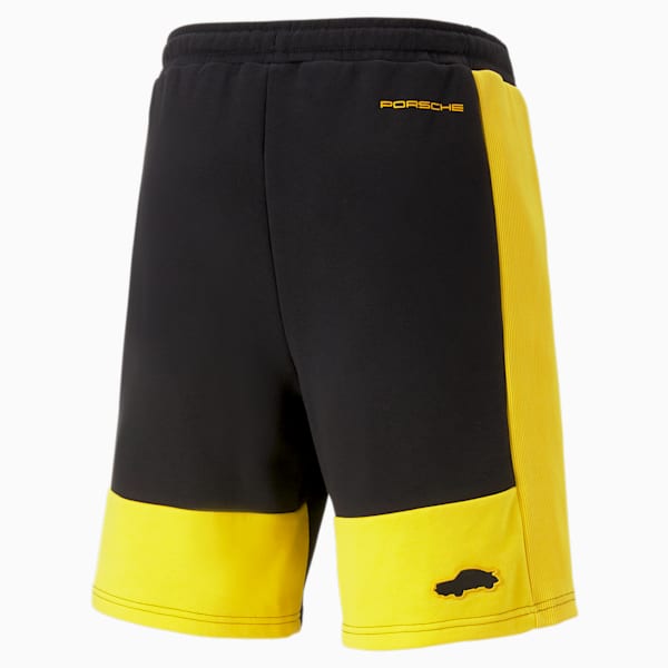 Porsche Legacy Men's Regular Fit Shorts, PUMA Black, extralarge-IND