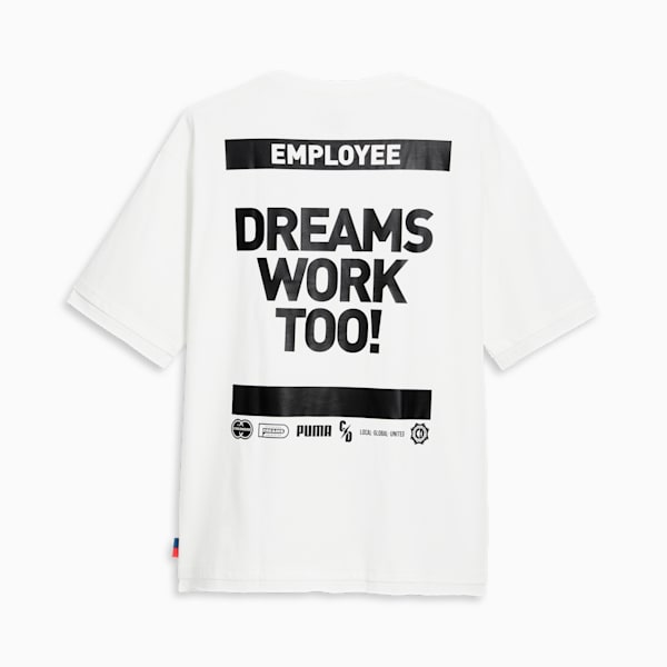 PUMA x CHILDHOOD DREAMS Men's Mesmerize Basketball Tee II, PUMA White, extralarge