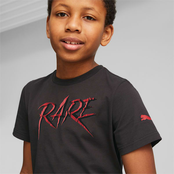 PUMA x MELO Youth Regular Fit T-Shirt, PUMA Black, extralarge-IND