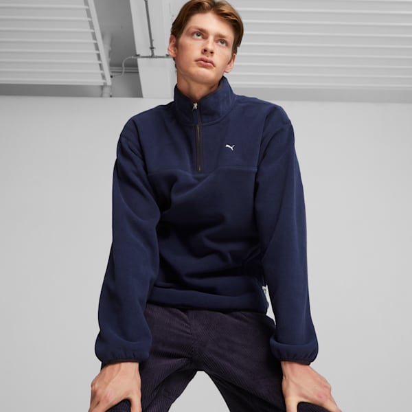 MMQ Polar Fleece Sweatshirt, New Navy, extralarge-GBR