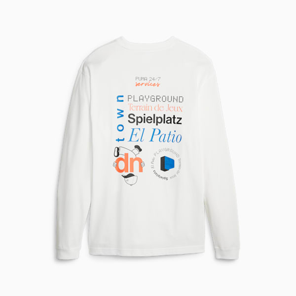 ユニセックス アップタウン グラフィック Tシャツ 長袖, PUMA White, extralarge-JPN