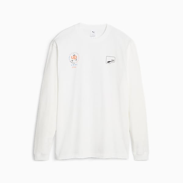 ユニセックス アップタウン グラフィック Tシャツ 長袖, PUMA White, extralarge-JPN
