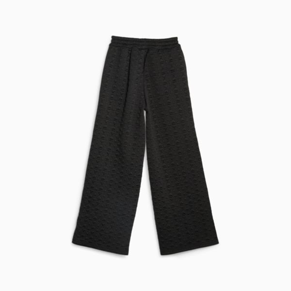 LUXE SPORT T7 Unisex Wide Leg Pants, PUMA Black, extralarge-IND