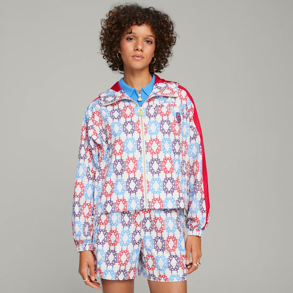 Chamarra T7 de PUMA x DAPPER DAN para mujer, PUMA White, extralarge