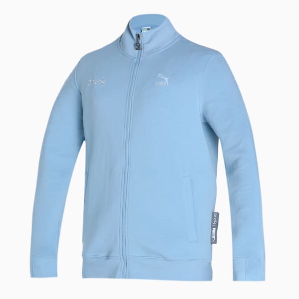 one8 Virat Kohli Premium T7 Men's Track Jacket, Blue Wash