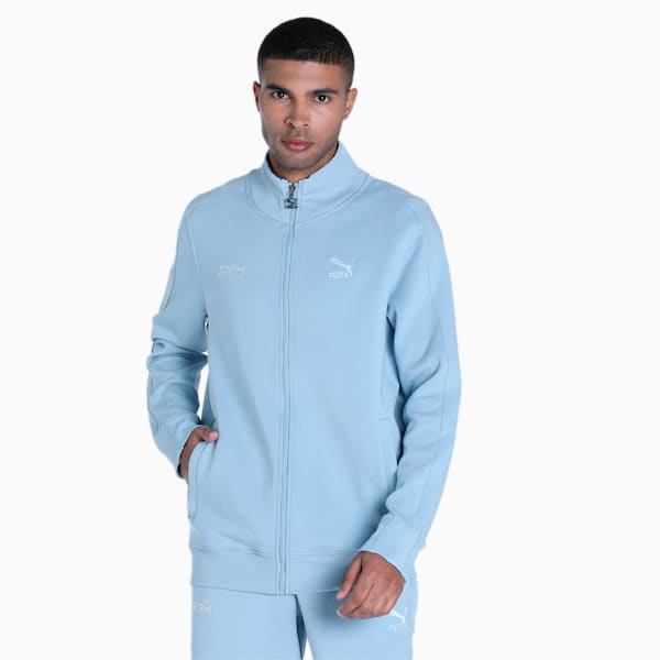 PUMA x one8 T7 Men's Regular Fit Track Jacket, Blue Wash, extralarge-IND