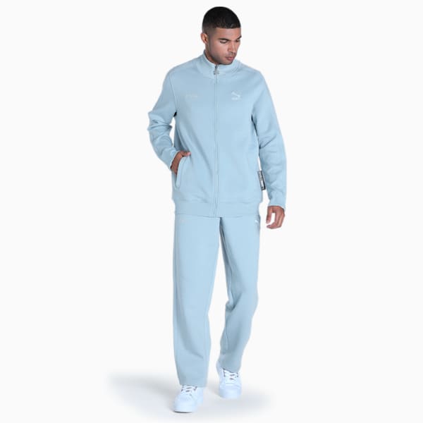 PUMA x one8 T7 Premium Men's Regular Fit Trackpants, Blue Wash, extralarge-IND