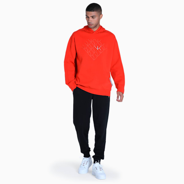 PUMA x one8 Relaxed T7 Men's Relaxed Fit Hoodie, PUMA Red, extralarge-IND