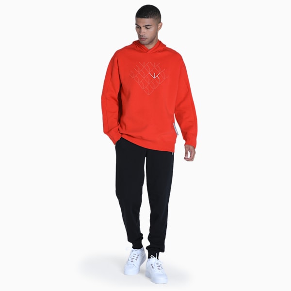 PUMA x one8 T7 Men's Relaxed Fit Hoodie, PUMA Red, extralarge-IND