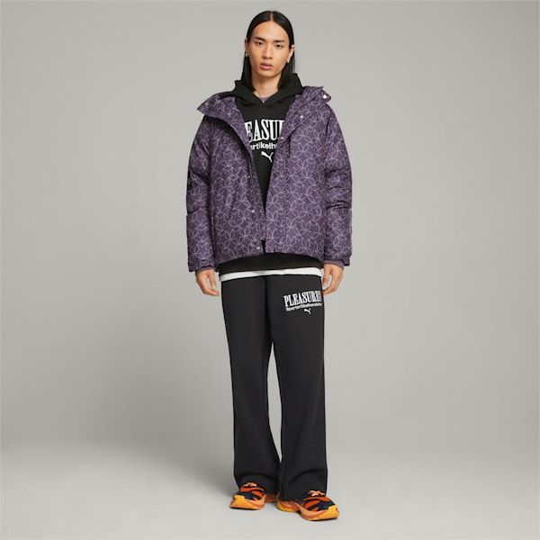 PUMA x PLEASURES Men's Puffer Jacket, Purple Charcoal, extralarge-GBR