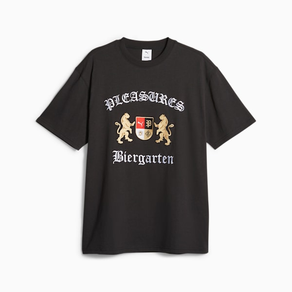 Camiseta estampada PUMA x PLEASURES para hombre, PUMA Black, extralarge